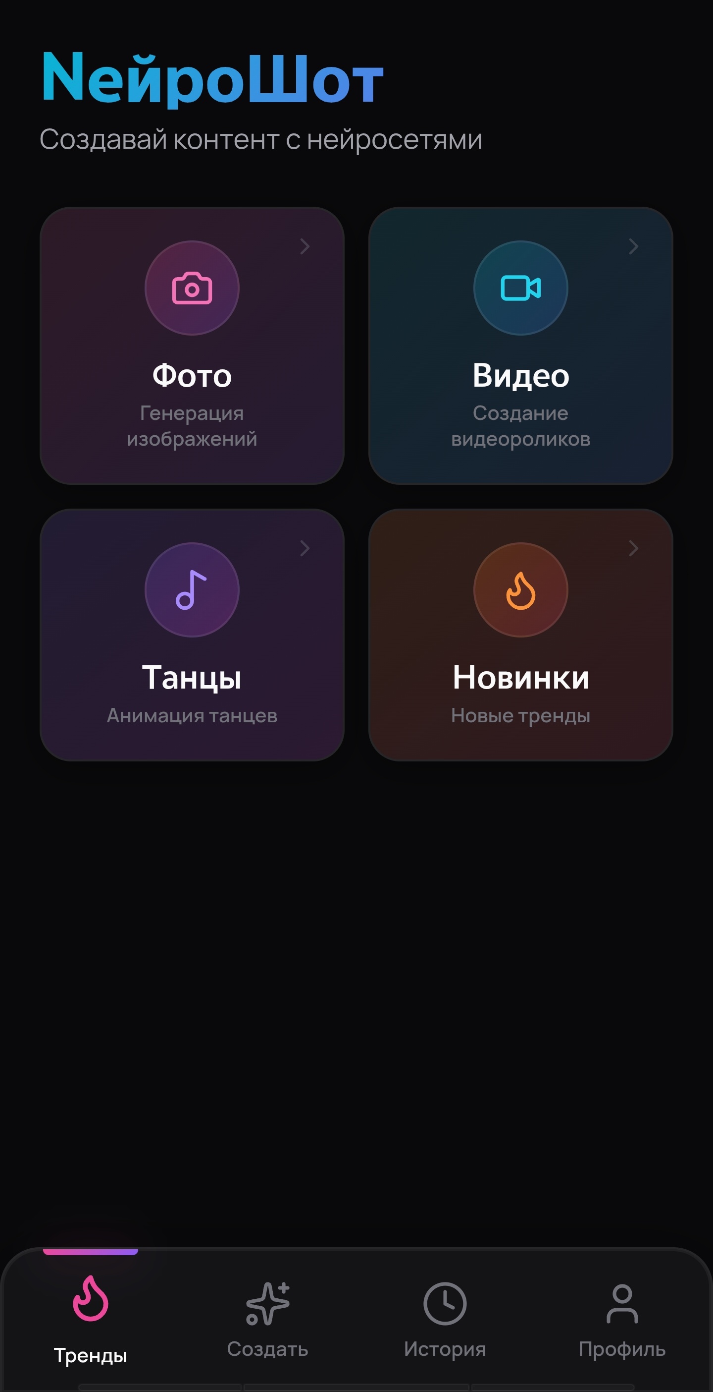 НейроШот — ИИ-генератор контента
